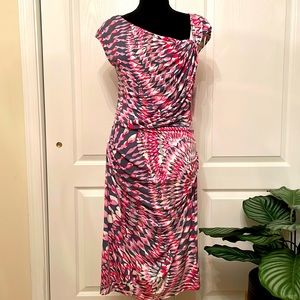 Maggy London Pink & Gray Dress